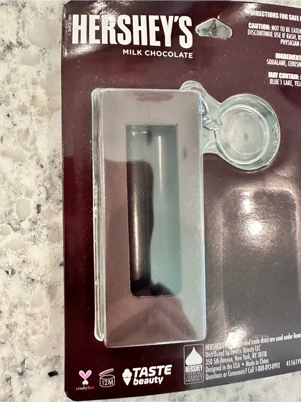 Hershey's Milk Chocolate Flavored Lip Balm & Keychain - Brown